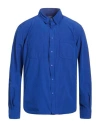 Aspesi Man Jacket Bright Blue Size L Polyester, Polyamide