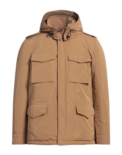 Aspesi Man Jacket Brown Size L Polyester