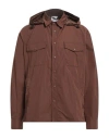 Aspesi Man Jacket Chocolate Brown Size Xl Polyester In Brown