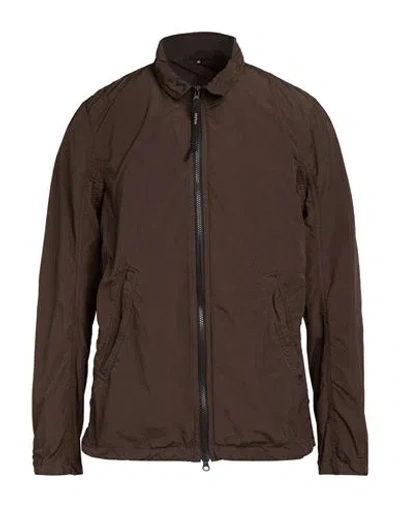 Aspesi Man Jacket Dark Brown Size M Polyester, Polyamide