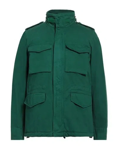 Aspesi Man Jacket Green Size L Cotton