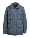 Aspesi Man Jacket Grey Size 3xl Polyester, Polyamide In Blue