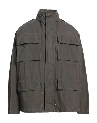 Aspesi Man Jacket Grey Size L Cotton