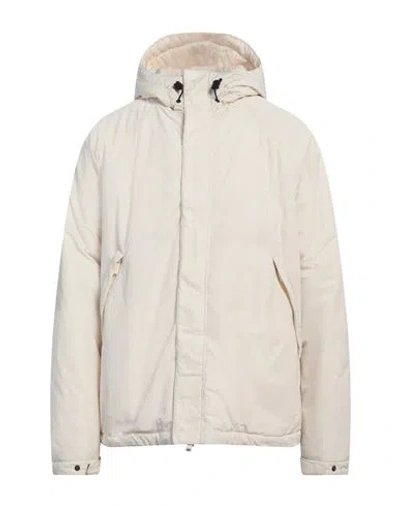 Aspesi Man Jacket Ivory Size Xxl Polyester In White