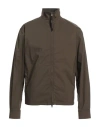 Aspesi Man Jacket Khaki Size Xl Cotton, Polyamide, Elastane In Gray