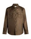 Aspesi Man Jacket Khaki Size Xl Polyamide In Brown
