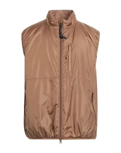 Aspesi Man Jacket Light Brown Size 3xl Polyamide