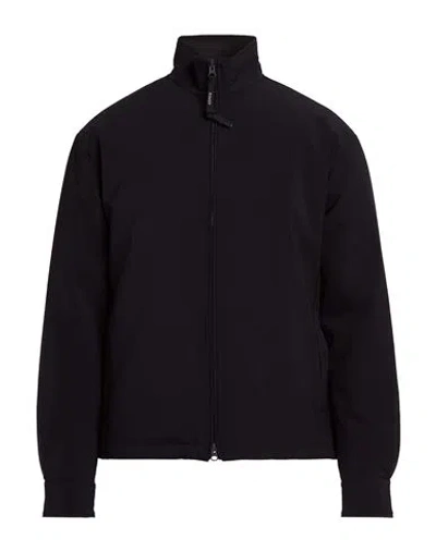 Aspesi Man Jacket Midnight Blue Size L Polyester, Polyurethane In Brown