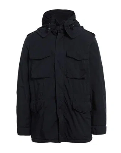 Aspesi Man Jacket Midnight Blue Size M Polyester, Polyamide