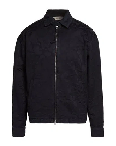 Aspesi Man Jacket Midnight Blue Size S Cotton
