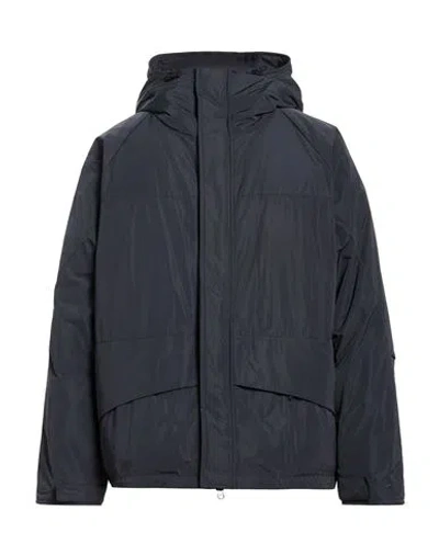 Aspesi Man Jacket Midnight Blue Size Xxl Polyester