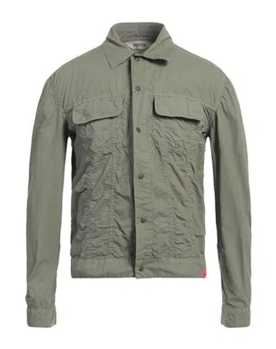 Aspesi Man Jacket Military Green Size S Cotton In Green