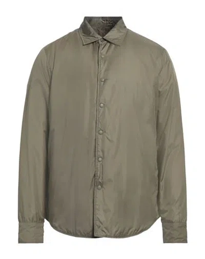 Aspesi Man Jacket Military Green Size Xl Polyamide In Green