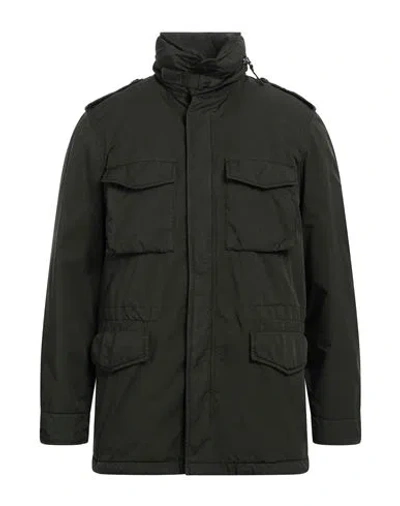 Aspesi Man Jacket Military Green Size Xl Polyester, Polyamide