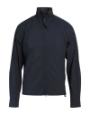 Aspesi Man Jacket Navy Size L Cotton, Polyamide, Elastane In Blue