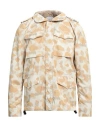 Aspesi Man Jacket Sand Size Xxl Polyester In Beige