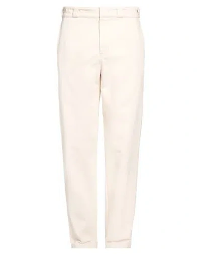 Aspesi Man Jeans Beige Size 34 Cotton In Powder