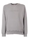 Aspesi Round-neck Knitted Pullover Shirt In Gray