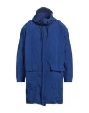 Aspesi Man Overcoat & Trench Coat Bright Blue Size Xl Polyester, Polyamide In Blue