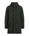 Aspesi Man Overcoat & Trench Coat Dark Green Size Xl Polyester, Polyamide In Green