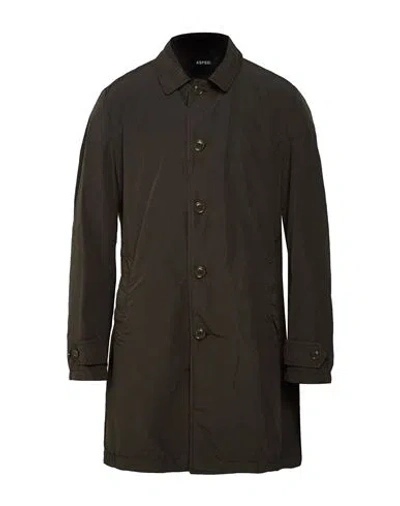 Aspesi Man Overcoat & Trench Coat Dark Green Size Xl Polyester, Polyamide