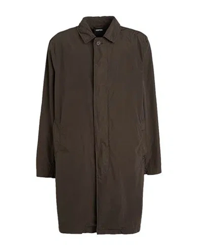 Aspesi Man Overcoat & Trench Coat Dark Green Size Xxl Polyester, Polyamide