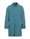 Aspesi Man Overcoat & Trench Coat Deep Teal Size S Polyester, Polyamide In Green