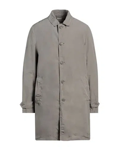 ASPESI ASPESI MAN OVERCOAT & TRENCH COAT GREY SIZE M POLYESTER, POLYAMIDE