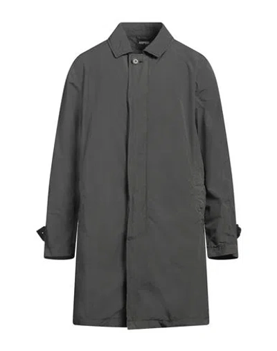 Aspesi Man Overcoat & Trench Coat Lead Size M Polyester, Polyamide In Grey