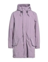 ASPESI ASPESI MAN OVERCOAT & TRENCH COAT LILAC SIZE XL POLYESTER, POLYAMIDE