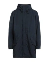 Aspesi Man Overcoat & Trench Coat Midnight Blue Size Xxl Polyester, Polyamide