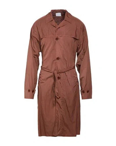 Aspesi Man Overcoat & Trench Coat Tan Size L Polyamide In Brown