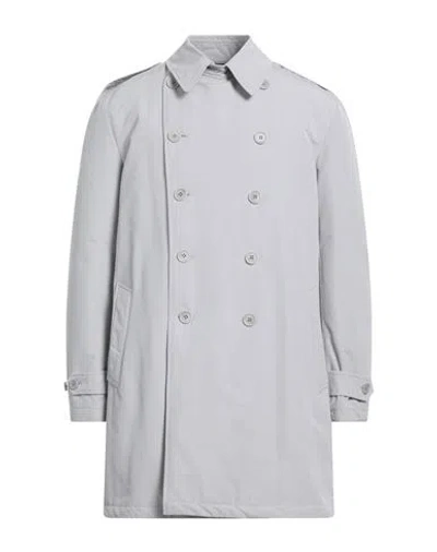 Aspesi Man Overcoat Light Grey Size L Cotton, Polyester In Gray
