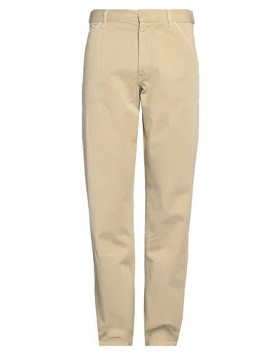 Aspesi Man Pants Camel Size 36 Cotton In Beige