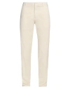 Aspesi Man Pants Ivory Size 38 Cotton, Elastane In White