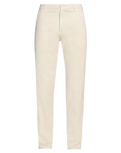 Aspesi Man Pants Ivory Size 38 Cotton, Elastane In White