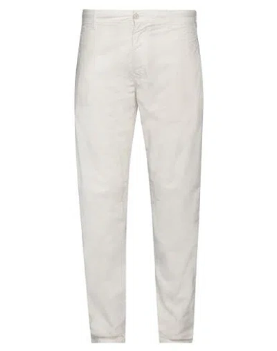 Aspesi Man Pants Ivory Size 36 Cotton In White