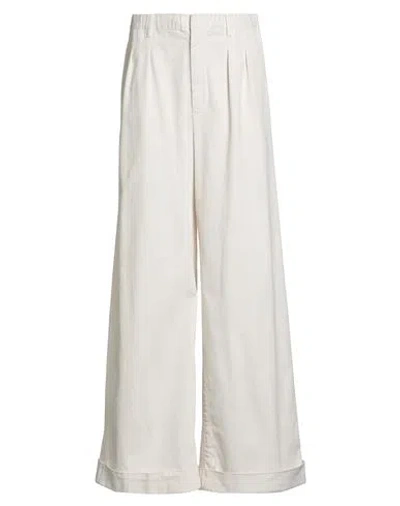 Aspesi Man Pants Ivory Size Xs Cotton, Elastane In Neutral
