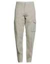 Aspesi Man Pants Light Grey Size 36 Cotton In Gray