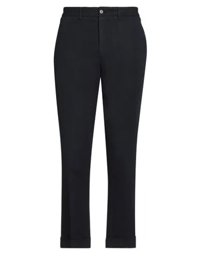 Aspesi Man Pants Midnight Blue Size 42 Cotton, Linen