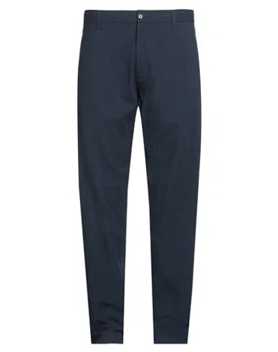 Aspesi Man Pants Navy Size 38 Cotton, Elastane In Blue