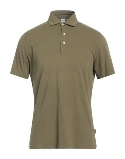 Aspesi Man Polo Shirt Khaki Size Xxl Cotton In Green
