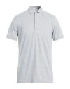 Aspesi Man Polo Shirt Light Grey Size Xl Cotton, Polyester In Gray