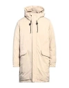 Aspesi Man Puffer Beige Size L Polyester, Polyamide