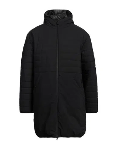 Aspesi Man Puffer Black Size L Polyamide, Elastane