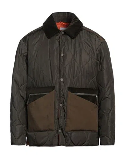 Aspesi Man Puffer Military Green Size Xl Polyamide, Cotton, Polyacrylic