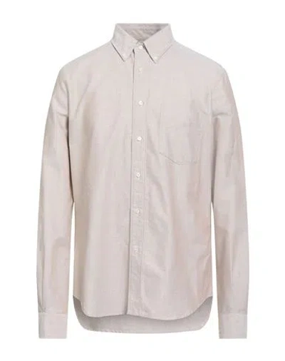Aspesi Man Shirt Beige Size 16 Cotton