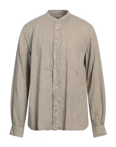 Aspesi Man Shirt Beige Size 17 Linen