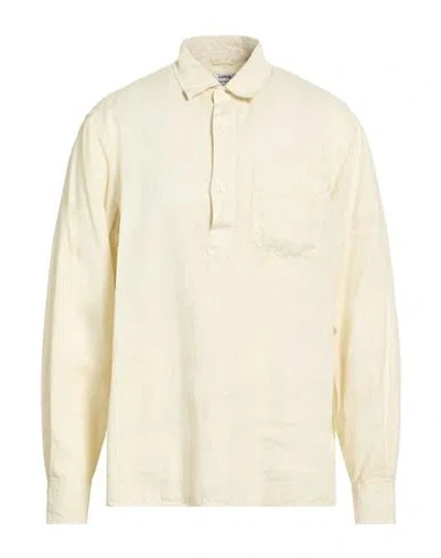 Aspesi Man Shirt Beige Size Xl Linen In White