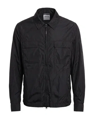 Aspesi Man Shirt Black Size L Polyamide